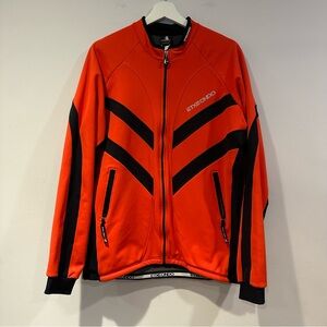 Xtxeondo Men's Gore-Tex Orange and Black Biker Jacket
